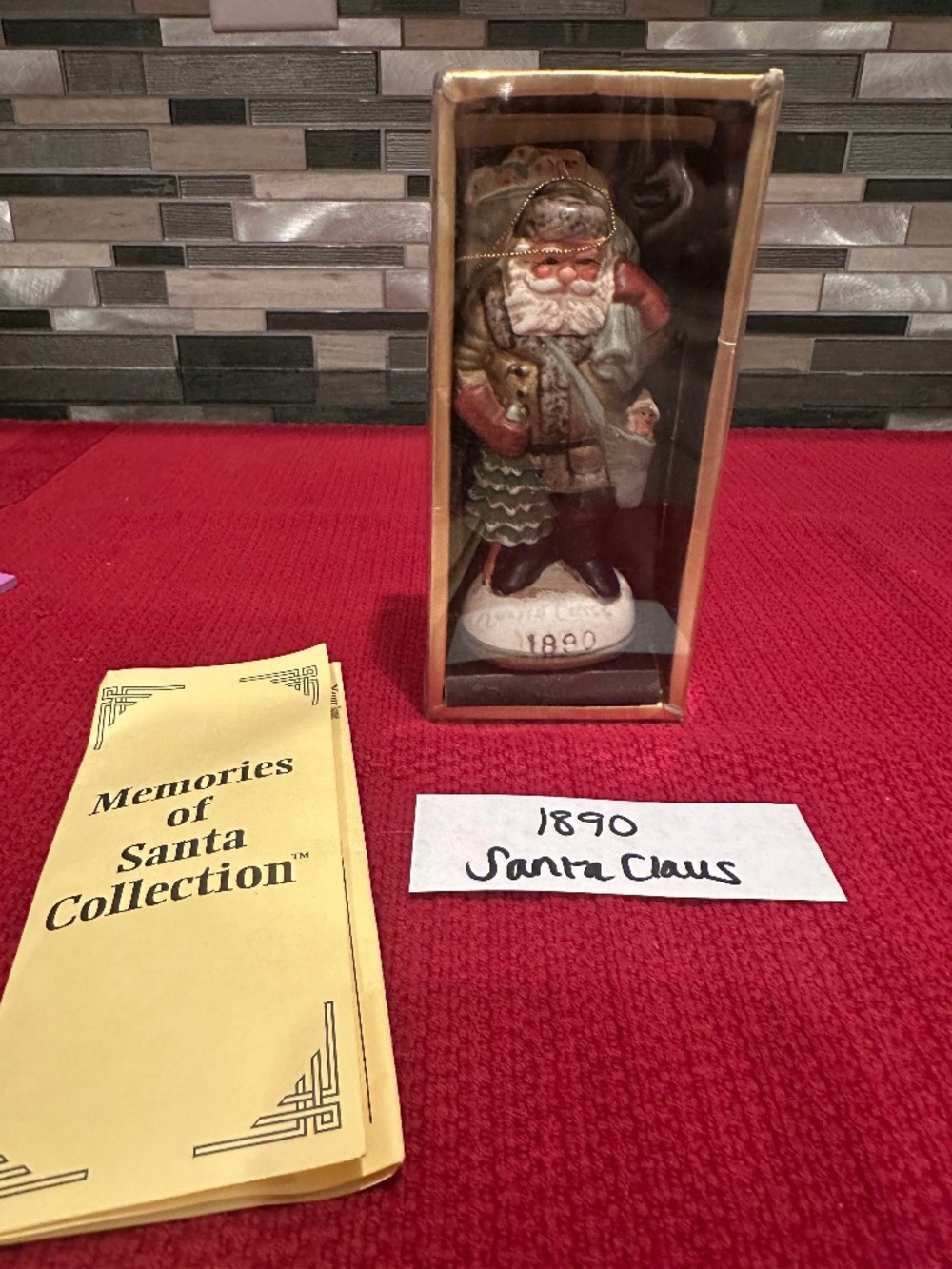 Vintage Memories of Santa 1890 Santa Claus Ornament w/ Original Box
